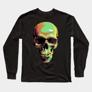 Painted Skull Long Sleeve T-Shirt